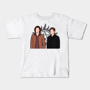 Sam and Dean Silouette Kids T-Shirt